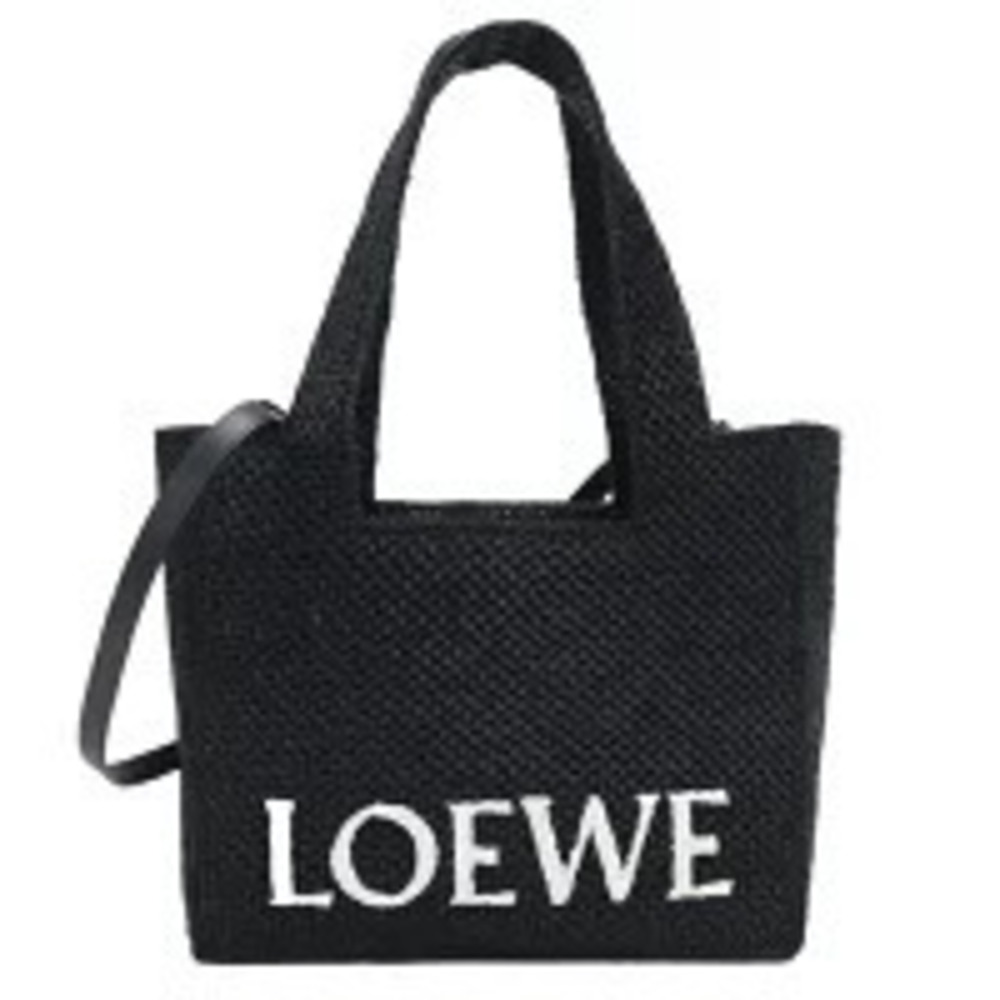 Loewe Basket Bag Font Tote Black Handbag